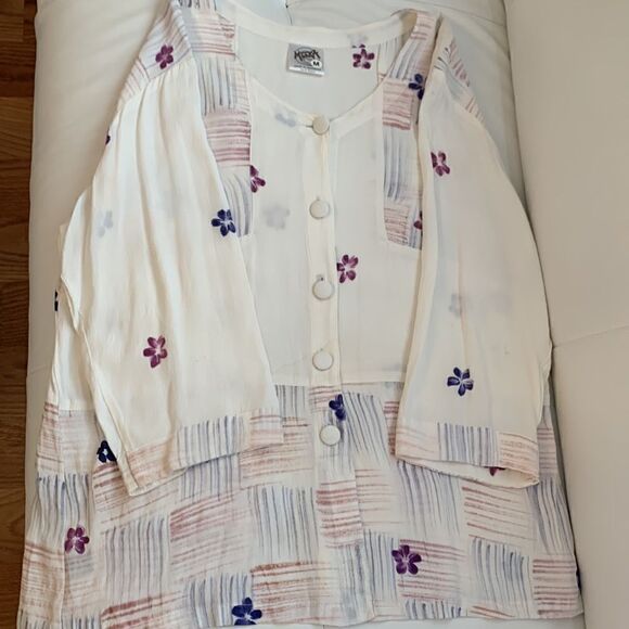 Meeks Rayon Blouse. Size M - Picture 8 of 9